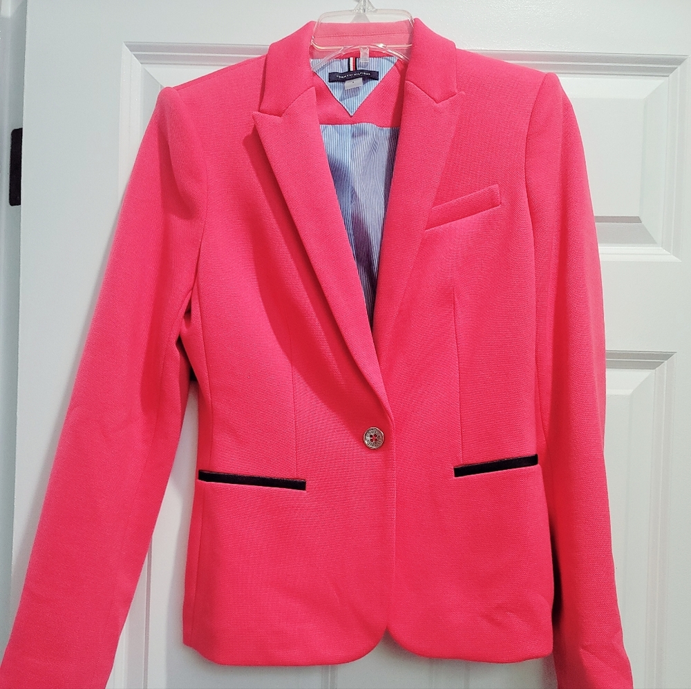 Tommy Hilfiger pink blazer